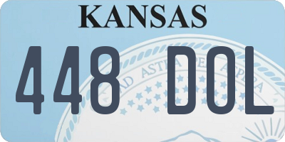 KS license plate 448DOL