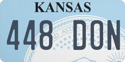 KS license plate 448DON