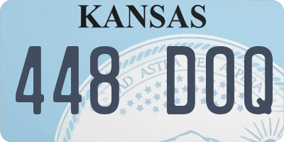 KS license plate 448DOQ