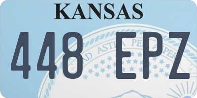 KS license plate 448EPZ