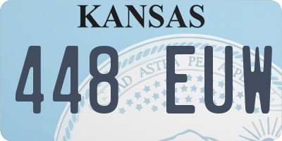 KS license plate 448EUW