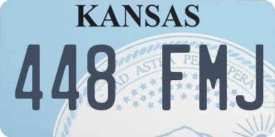 KS license plate 448FMJ