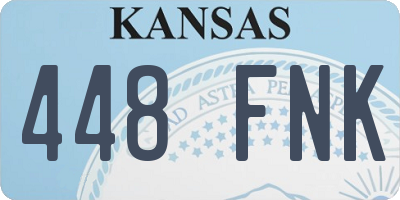 KS license plate 448FNK