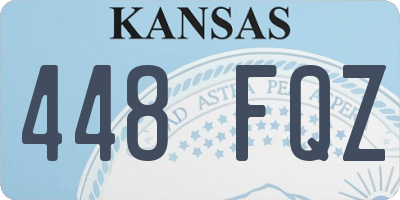 KS license plate 448FQZ