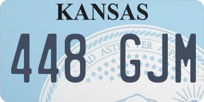 KS license plate 448GJM