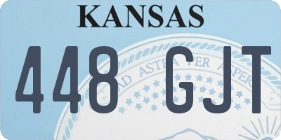 KS license plate 448GJT