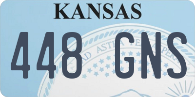 KS license plate 448GNS
