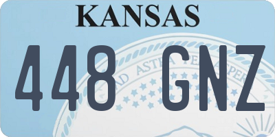 KS license plate 448GNZ