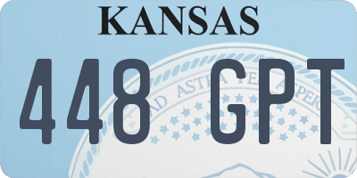 KS license plate 448GPT
