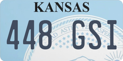 KS license plate 448GSI