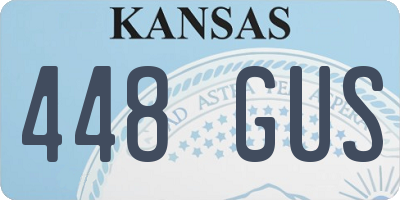 KS license plate 448GUS