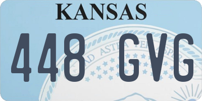 KS license plate 448GVG