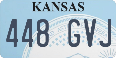 KS license plate 448GVJ