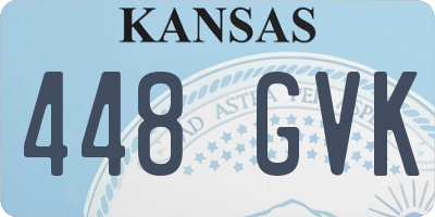 KS license plate 448GVK