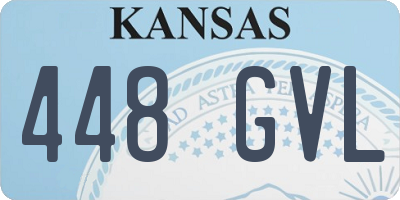 KS license plate 448GVL
