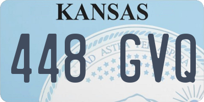 KS license plate 448GVQ