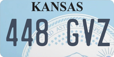 KS license plate 448GVZ