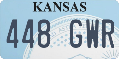 KS license plate 448GWR
