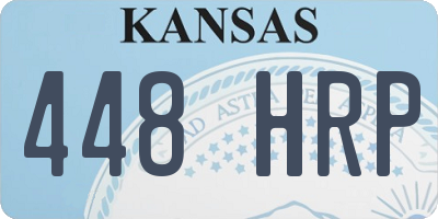 KS license plate 448HRP
