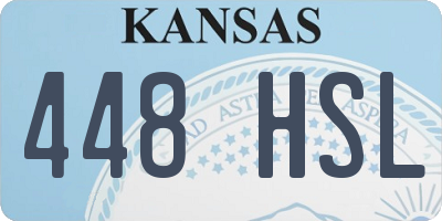 KS license plate 448HSL