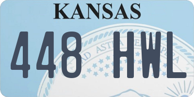 KS license plate 448HWL