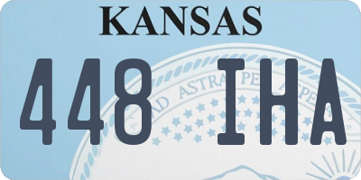 KS license plate 448IHA