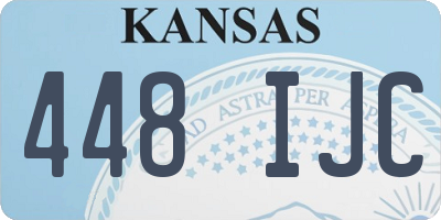 KS license plate 448IJC