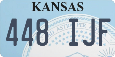 KS license plate 448IJF