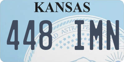 KS license plate 448IMN