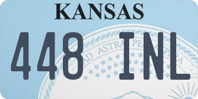 KS license plate 448INL