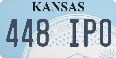 KS license plate 448IPO