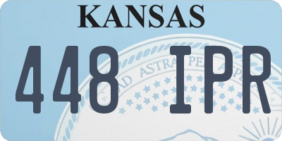 KS license plate 448IPR