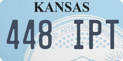 KS license plate 448IPT