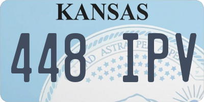 KS license plate 448IPV