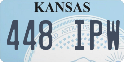 KS license plate 448IPW