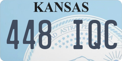 KS license plate 448IQC