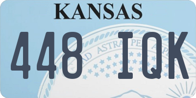 KS license plate 448IQK