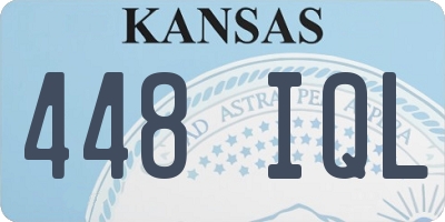 KS license plate 448IQL