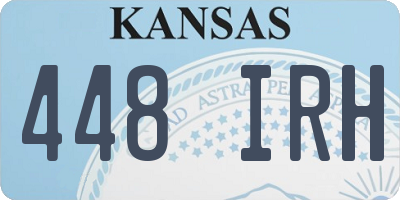 KS license plate 448IRH