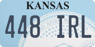 KS license plate 448IRL