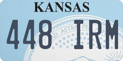 KS license plate 448IRM