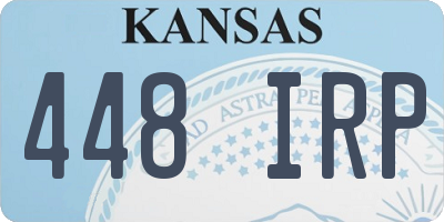KS license plate 448IRP