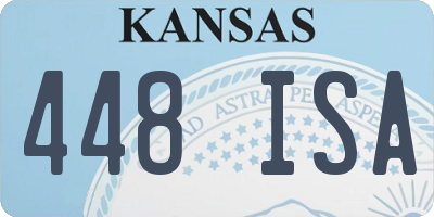 KS license plate 448ISA