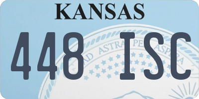 KS license plate 448ISC