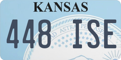 KS license plate 448ISE