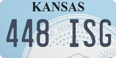 KS license plate 448ISG