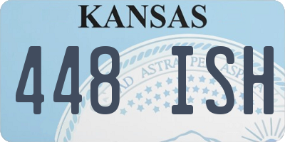 KS license plate 448ISH