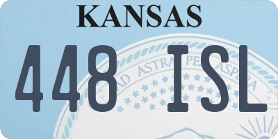 KS license plate 448ISL