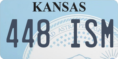 KS license plate 448ISM