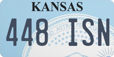 KS license plate 448ISN